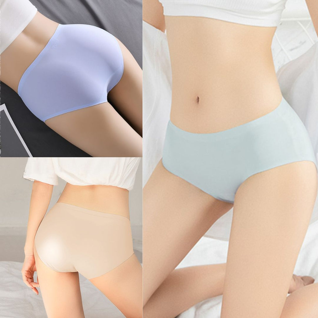 Calcinha de Seda Soft Sem Costura (Kit Com 6 Peças)