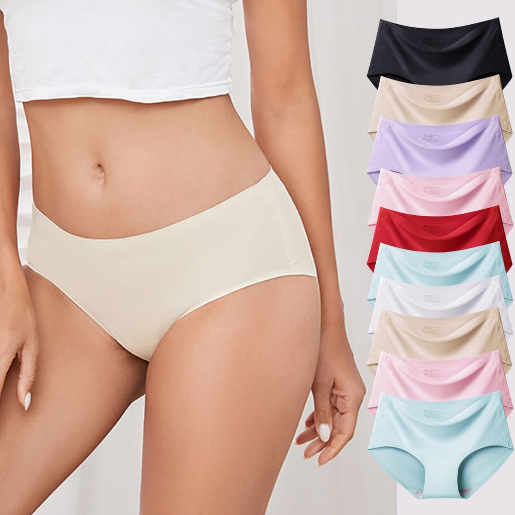 Calcinha de Seda Soft Sem Costura (Kit Com 6 Peças)