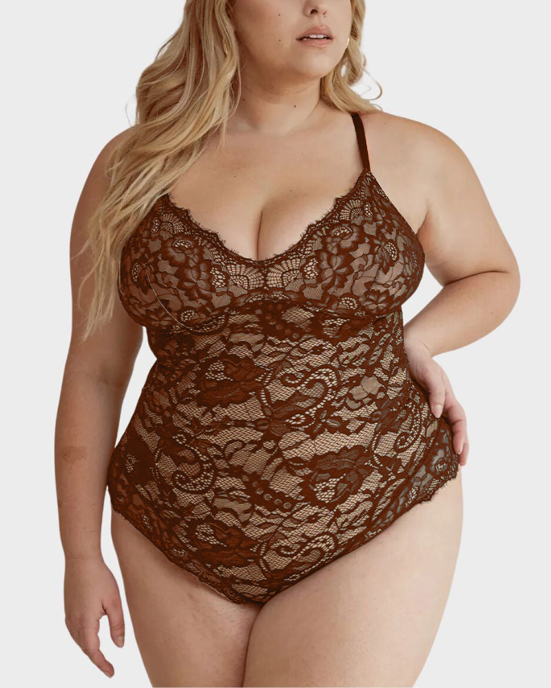 Body Plus Size em Renda
