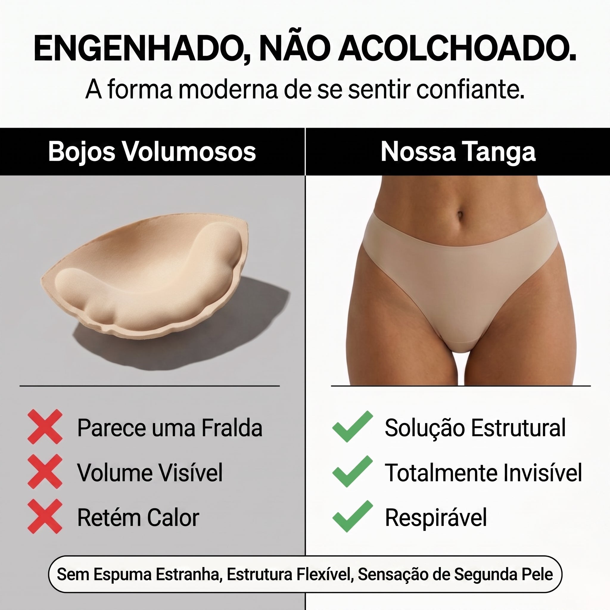 Calcinha Comfort Slim™ – Invisível e Anti-Marcação