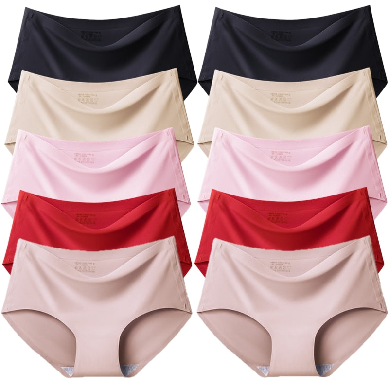 Calcinha de Seda Soft Sem Costura (Kit Com 6 Peças)