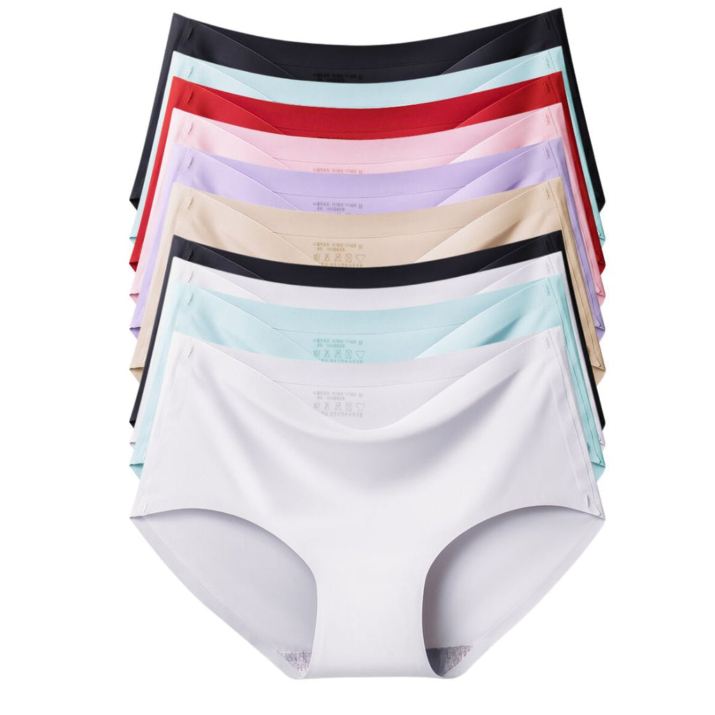 Calcinha de Seda Soft Sem Costura (Kit Com 6 Peças)