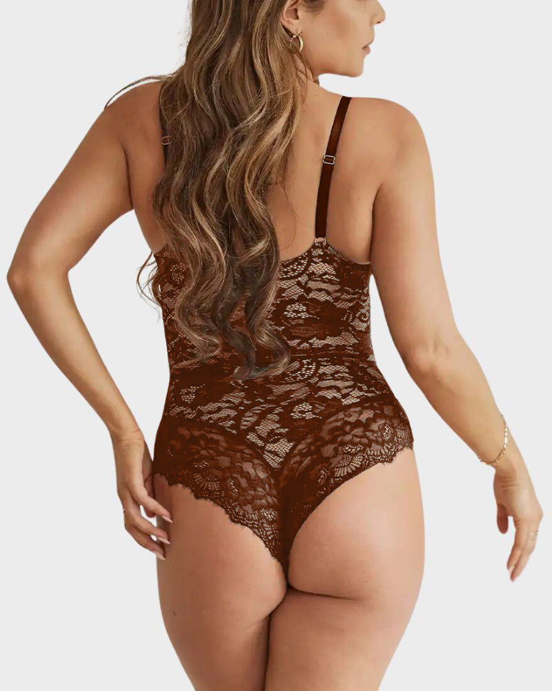 Body Plus Size em Renda