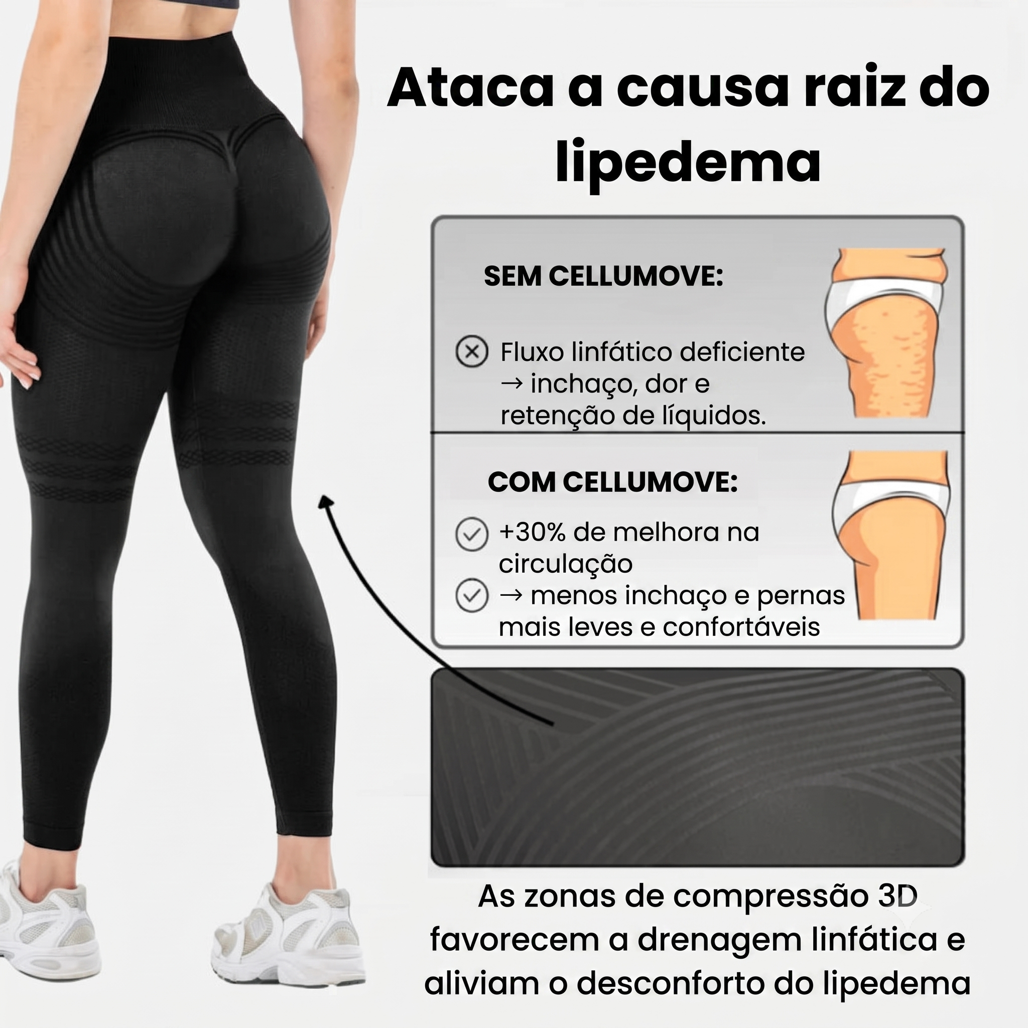 Legging 3D Anti-Celulite Coraluz™