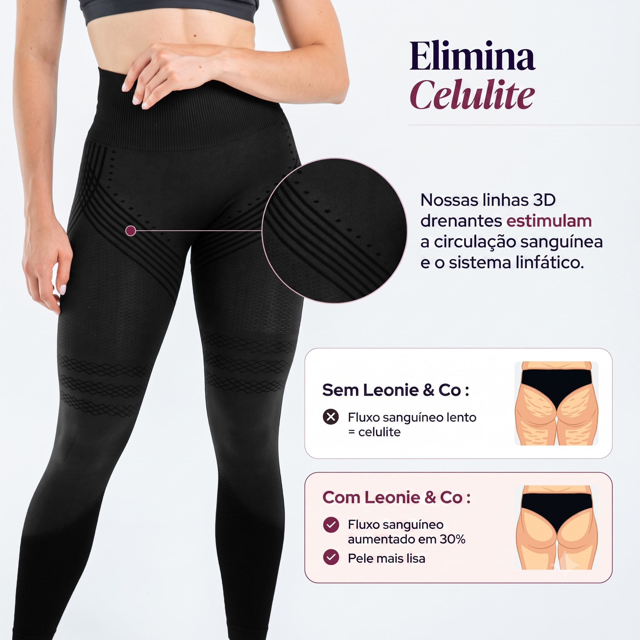 Legging 3D Anti-Celulite Coraluz™