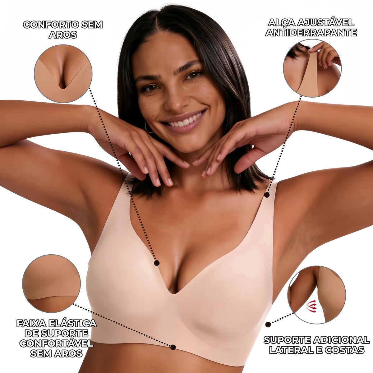 Sutiã Modelador Segunda Pele