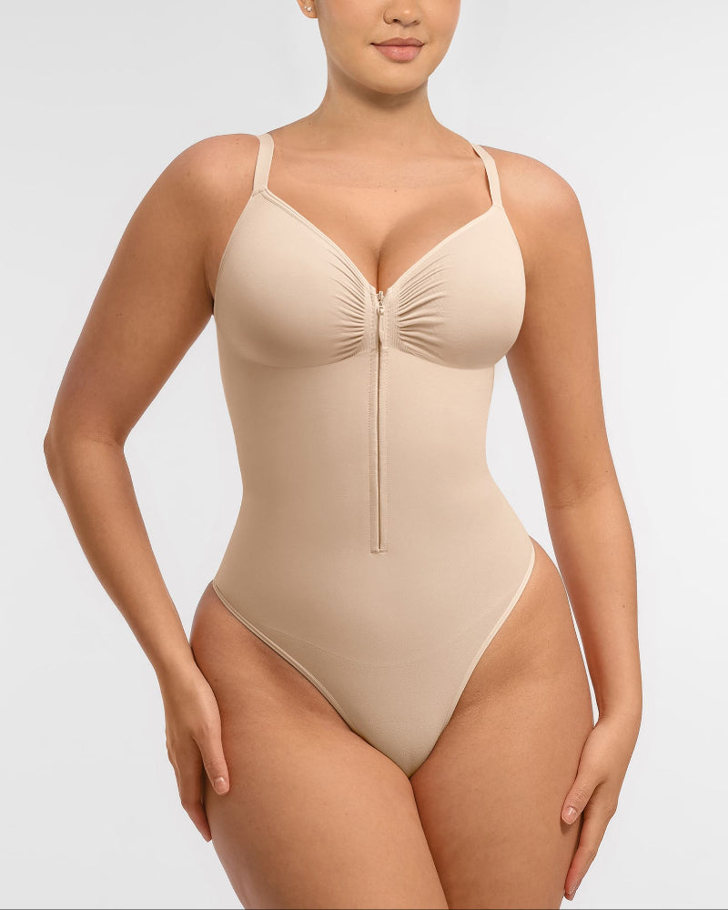 Body Modelador com Zíper Frontal