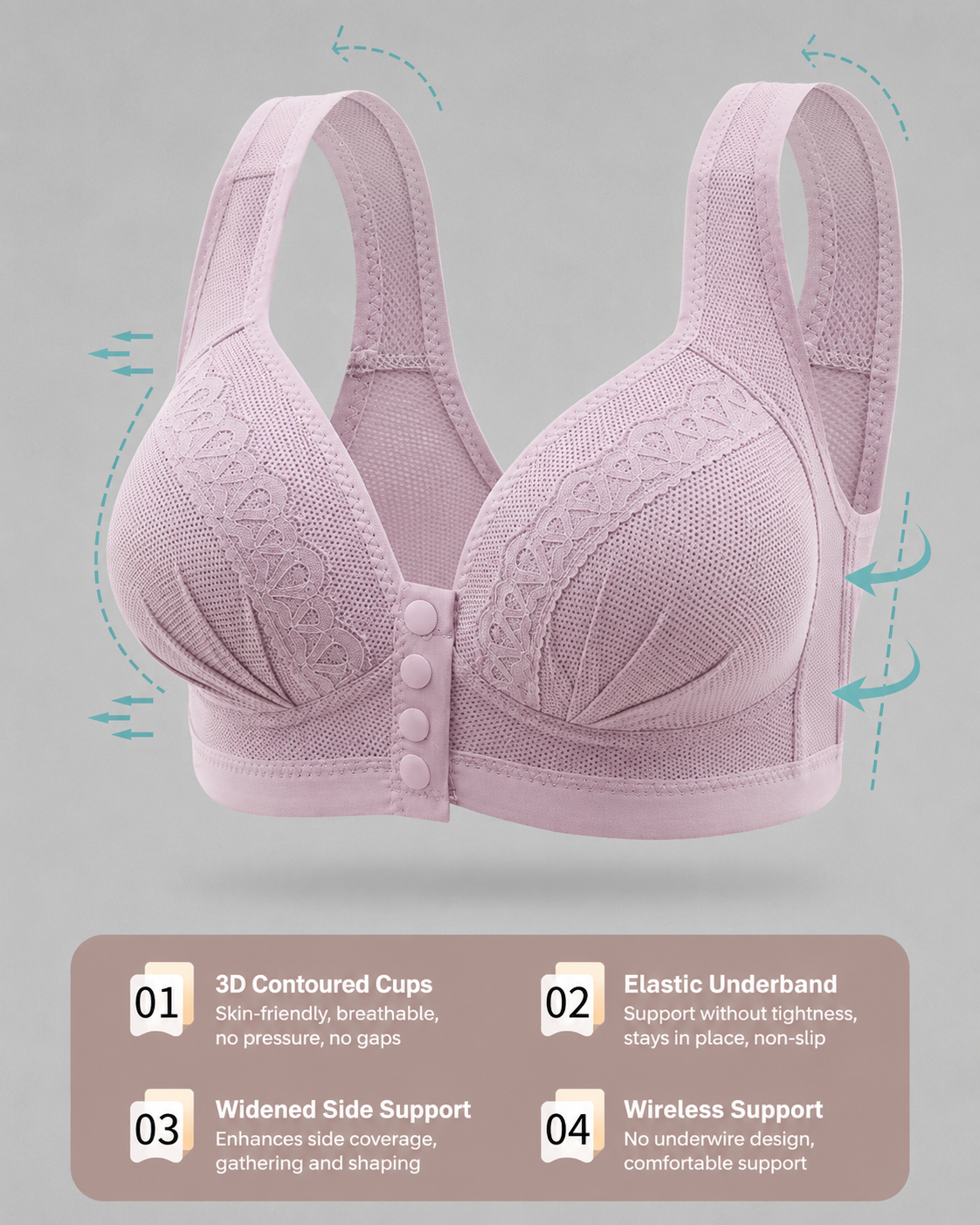 Sutiã Plus Size Push-Up Ultra Conforto