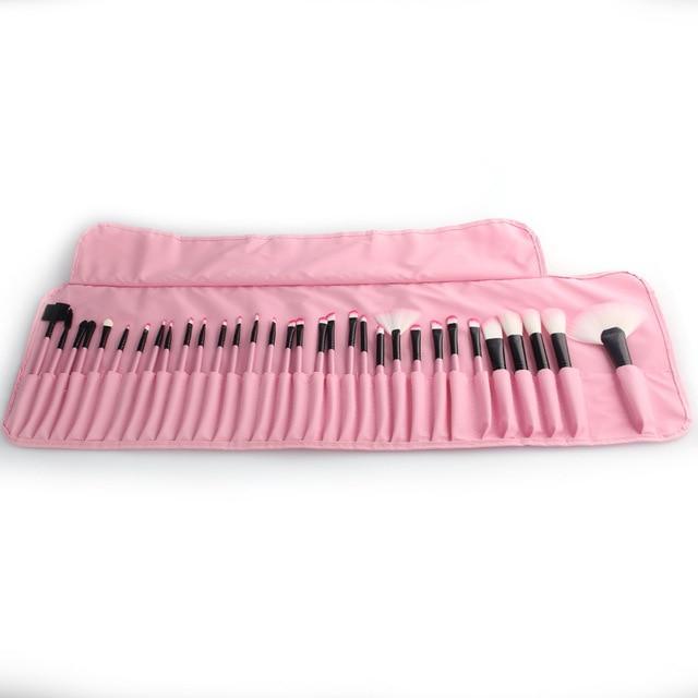 Kit com 32 Pincéis de Maquiagem Profissional
