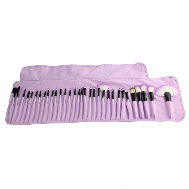 Kit com 32 Pincéis de Maquiagem Profissional