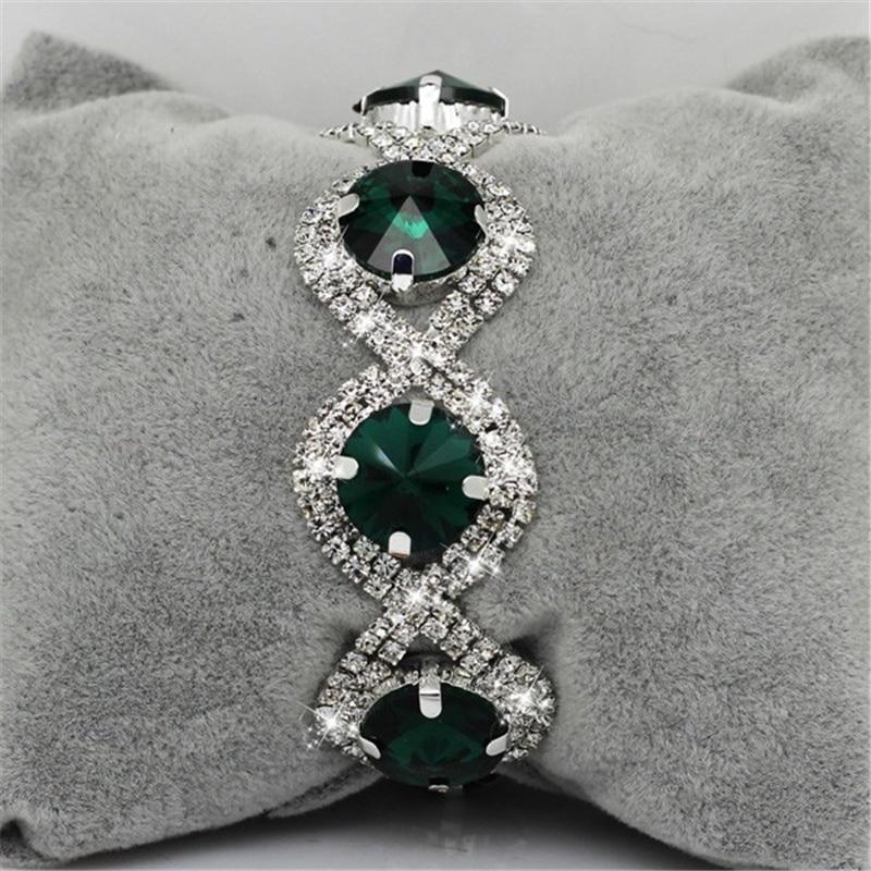 Conjunto de Brincos e Pulseira Austríaco