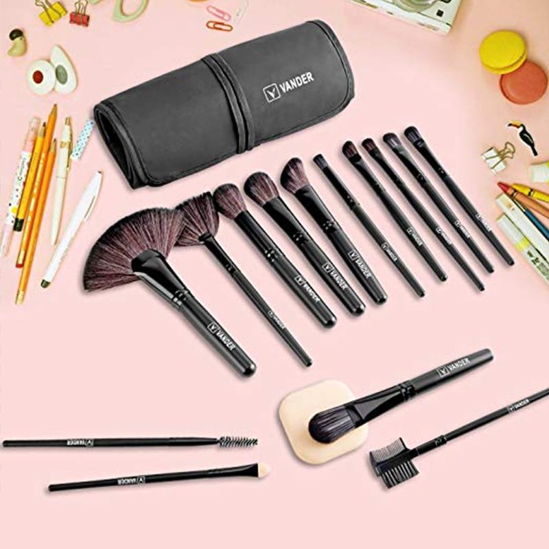 Kit com 32 Pincéis de Maquiagem Profissional